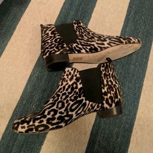 J.Crew leopard booties